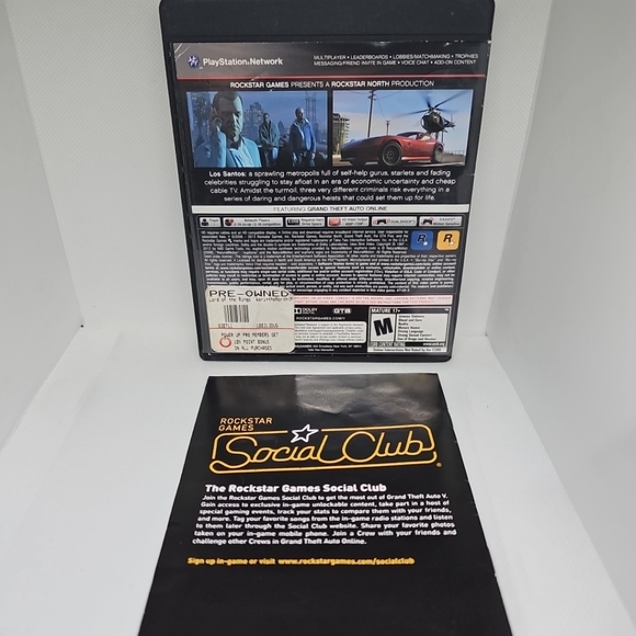 NO DISC Grand Theft Auto V 5 (Sony PlayStation 3 PS3) GTA ART, CASE, MANUAL ONLY - Picture 3 of 3